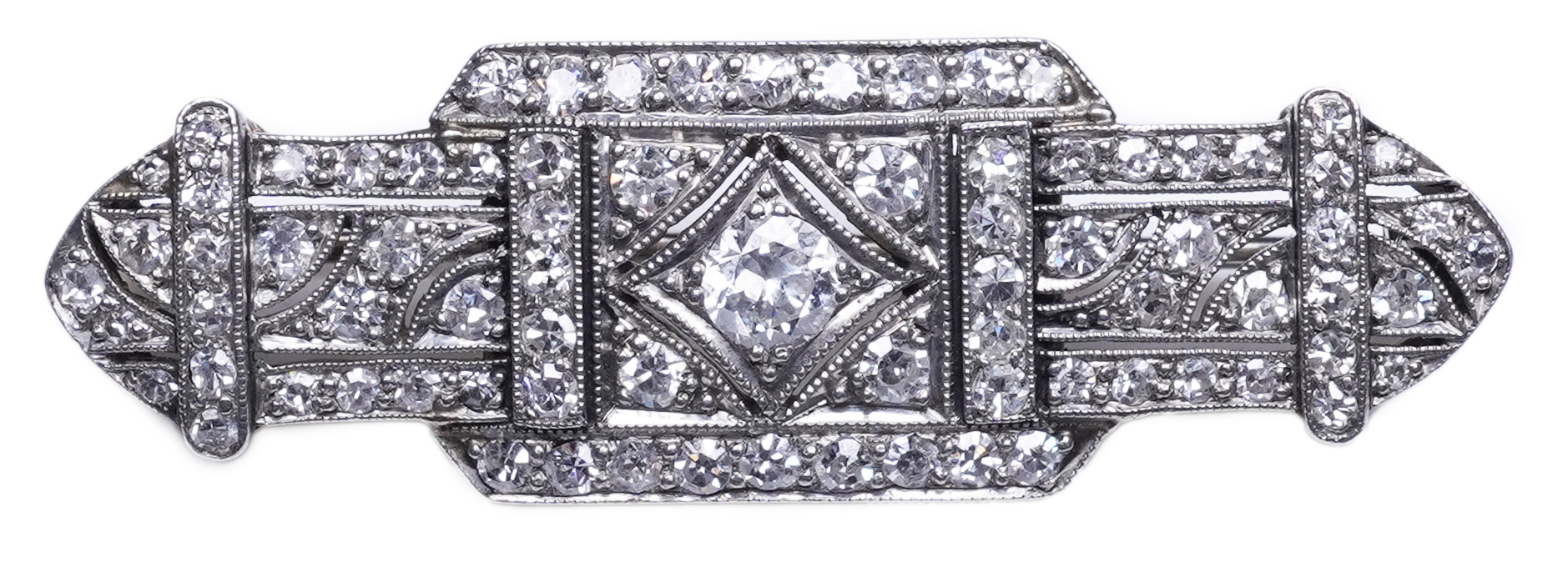 An Art Deco diamond brooch, 1920s